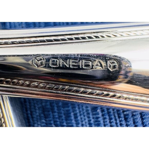 Oneida SHERATON Teaspoon Glossy Cube Mark Stainless Flatware 6.5" Lot of 4 - Picture 5 of 6